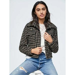 ▪︎Anthro▪︎Lea Houndstooth Shimmer Coat